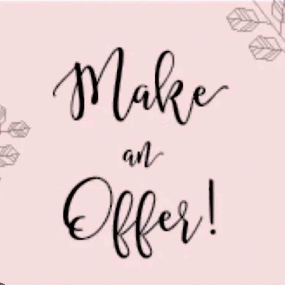 Make an Offer Typography Wall Art - Pink and Black Modern Home Decor